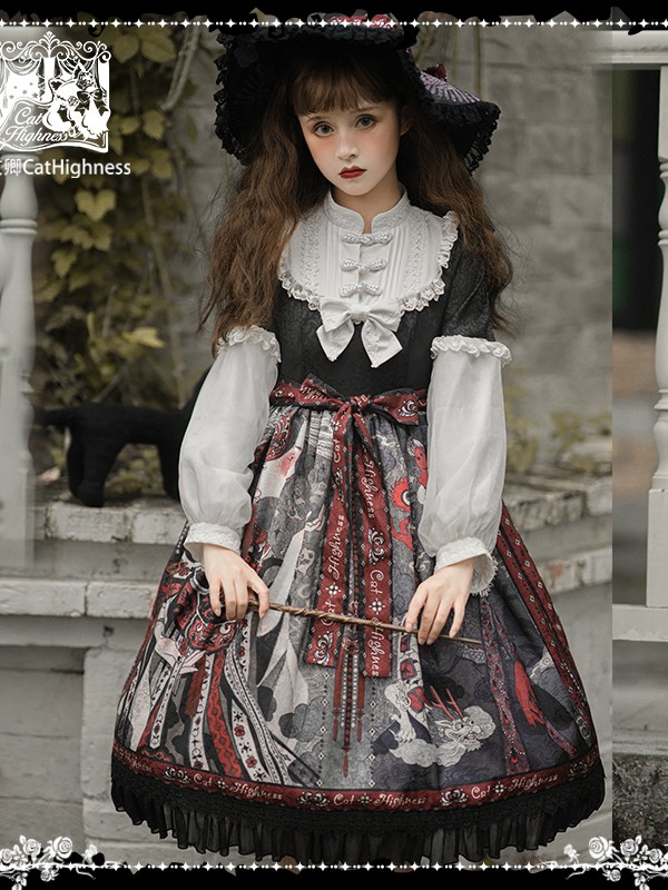 Cat Highness - Shape of Witch Gothic One-piece Cat Highness - Shape of Witch Gothic One-piece