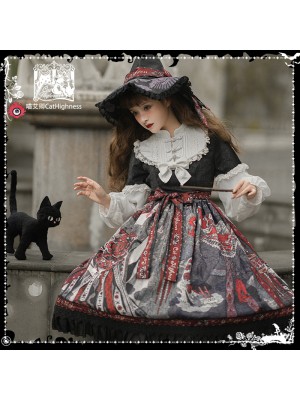 Cat Highness - Shape of Witch Gothic One-piece