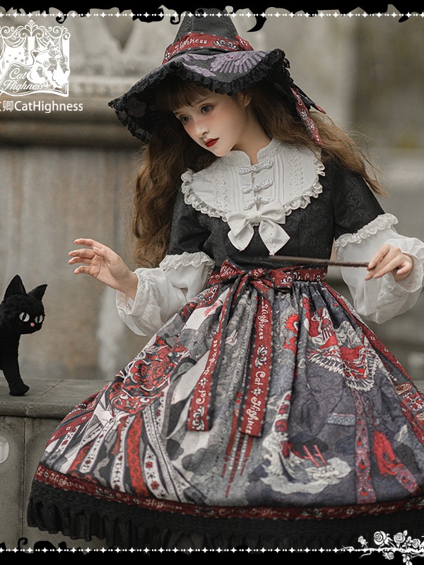 Cat Highness - Shape of Witch Gothic One-piece
