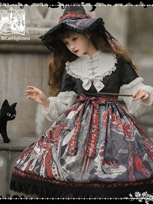 Cat Highness - Shape of Witch Gothic One-piece Cat Highness - Shape of Witch Gothic One-piece
