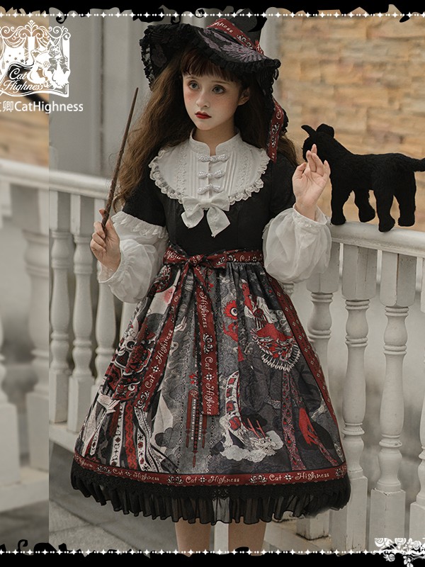Cat Highness - Shape of Witch Gothic One-piece Cat Highness - Shape of Witch Gothic One-piece