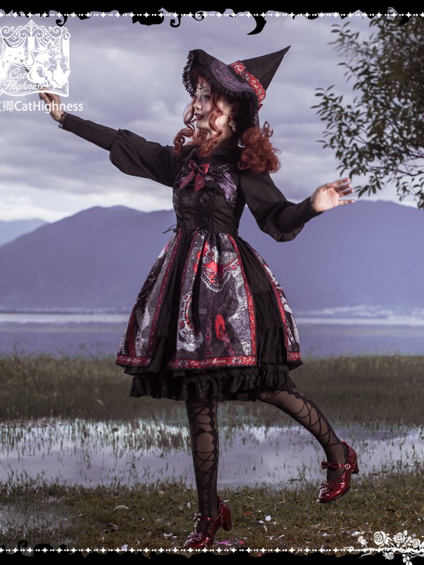 Cat Highness - Shape of Witch Type 2 Gothic Jumperskirt