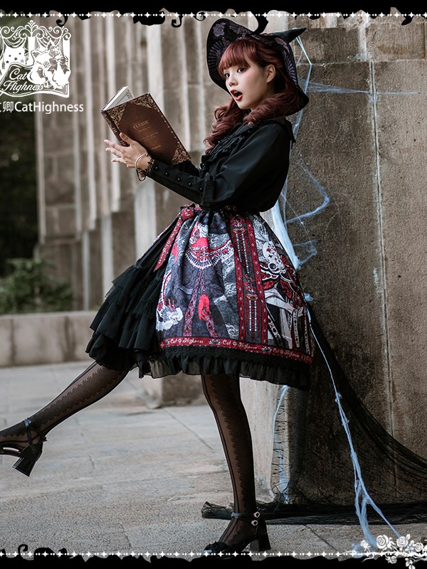 Cat Highness - Shape of Witch Gothic Skirt Cat Highness - Shape of Witch Gothic Skirt