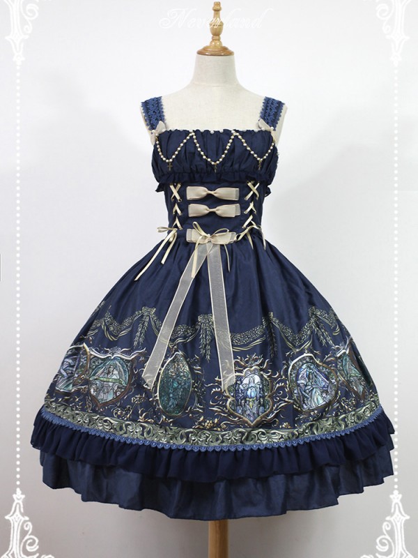 Chant of Raphael Corset-Style Front Jumperskirt Chant of Raphael Corset-Style Front Jumperskirt