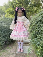 Cherry Deer Kids' Cute Sweet Print Dress JSK Cherry Deer Kids' Cute Sweet Print Dress JSK