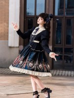 【Chocolate Academy】~lolita Onepiece~Daily Elegant Academy style dress 【Chocolate Academy】~lolita Onepiece~Daily Elegant Academy style dress
