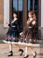 【Chocolate Academy】~lolita Onepiece~Daily Elegant Academy style dress 【Chocolate Academy】~lolita Onepiece~Daily Elegant Academy style dress