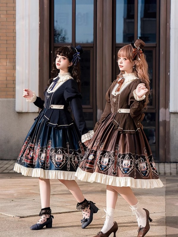 【Chocolate Academy】~lolita Onepiece~Daily Elegant Academy style dress
