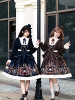 【Chocolate Academy】~lolita Onepiece~Daily Elegant Academy style dress 【Chocolate Academy】~lolita Onepiece~Daily Elegant Academy style dress