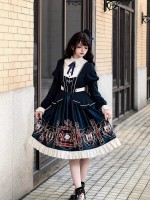 【Chocolate Academy】~lolita Onepiece~Daily Elegant Academy style dress 【Chocolate Academy】~lolita Onepiece~Daily Elegant Academy style dress