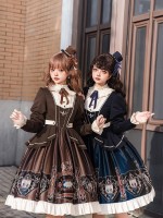 【Chocolate Academy】~lolita Onepiece~Daily Elegant Academy style dress 【Chocolate Academy】~lolita Onepiece~Daily Elegant Academy style dress