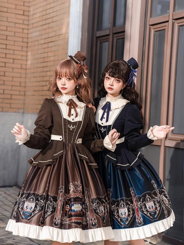 【Chocolate Academy】~lolita Onepiece~Daily Elegant Academy style dress