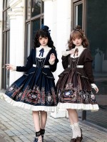 【Chocolate Academy】~lolita Onepiece~Daily Elegant Academy style dress