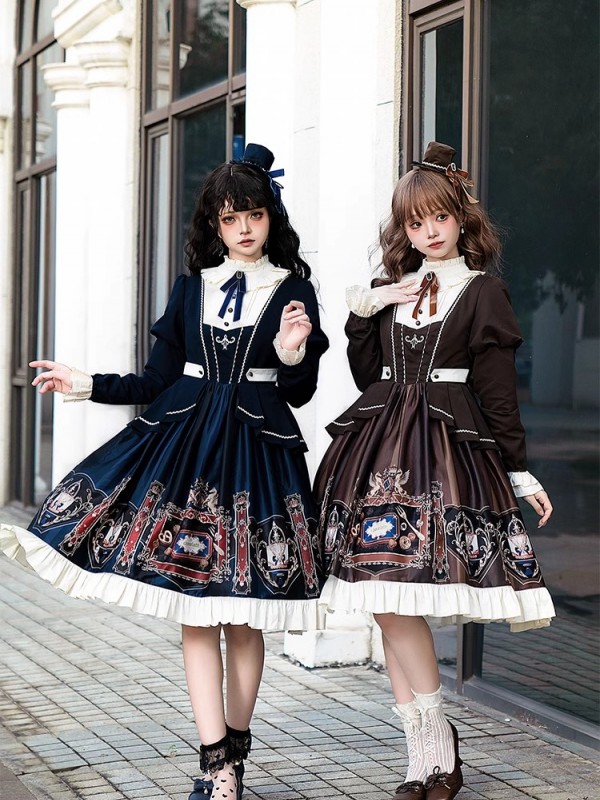 【Chocolate Academy】~lolita Onepiece~Daily Elegant Academy style dress