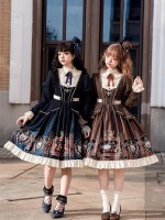 【Chocolate Academy】~lolita Onepiece~Daily Elegant Academy style dress 【Chocolate Academy】~lolita Onepiece~Daily Elegant Academy style dress