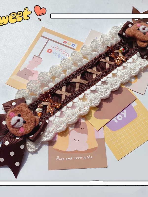 Chocolate Bear Hair Band