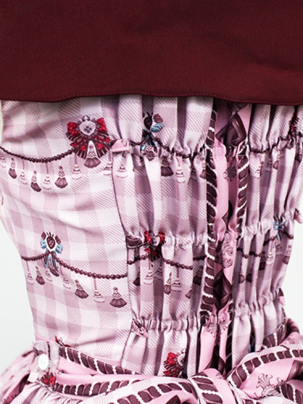 Chocolate Bear Fake Collar Jumperskirt Chocolate Bear Fake Collar Jumperskirt