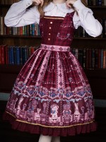 Chocolate Bear Fake Collar Jumperskirt Chocolate Bear Fake Collar Jumperskirt