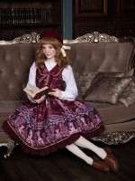 Chocolate Bear Fake Collar Jumperskirt Chocolate Bear Fake Collar Jumperskirt