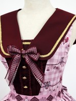 Chocolate Bear Fake Collar Jumperskirt Chocolate Bear Fake Collar Jumperskirt