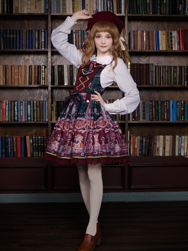 Chocolate Bear Strap Jumperskirt Chocolate Bear Strap Jumperskirt