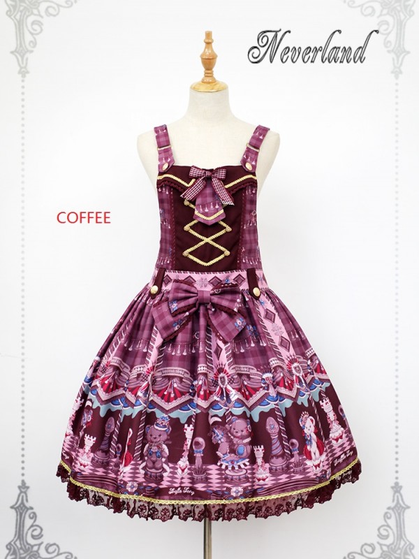 Chocolate Bear Strap Jumperskirt Chocolate Bear Strap Jumperskirt