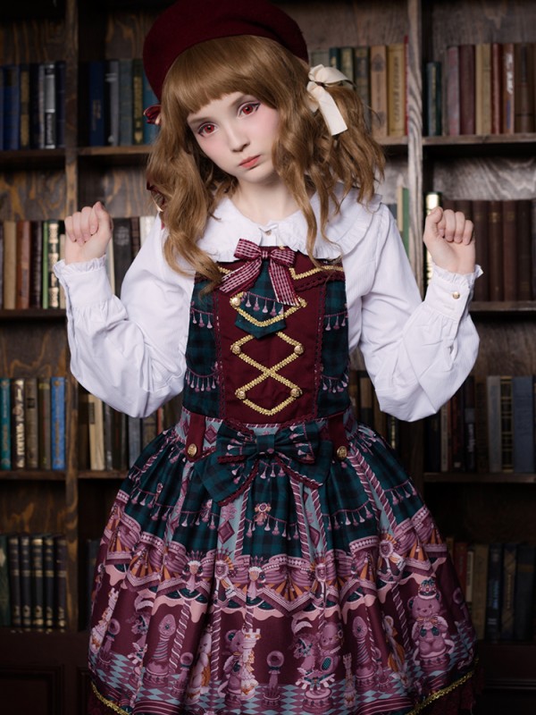 Chocolate Bear Strap Jumperskirt Chocolate Bear Strap Jumperskirt