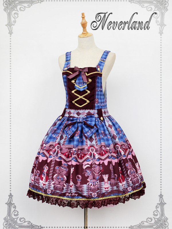 Chocolate Bear Strap Jumperskirt Chocolate Bear Strap Jumperskirt