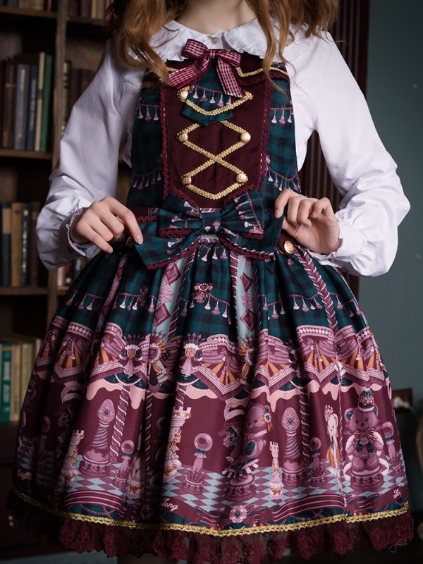 Chocolate Bear Strap Jumperskirt Chocolate Bear Strap Jumperskirt