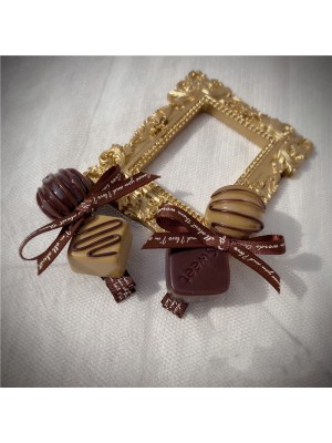 Chocolate Hair Clips