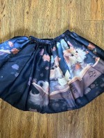 Choir Cat Gothic printed skirt