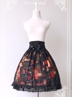 Flower-choosing Girl High-waisted Skirt