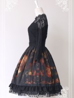 Vintage Flower-choosing Girl Long Sleeve Eyelash Lace One-piece Lolita