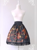 Flower-choosing Girl Normal Waist Skirt