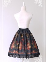 Flower-choosing Girl Normal Waist Skirt