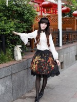 Flower-choosing Girl Normal Waist Skirt