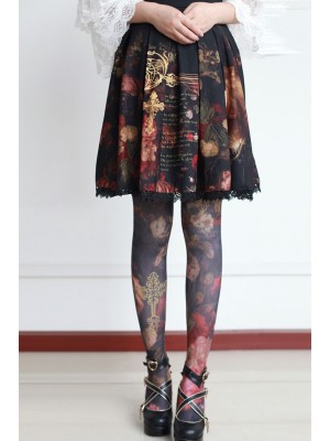Flower-choosing Girl Tights