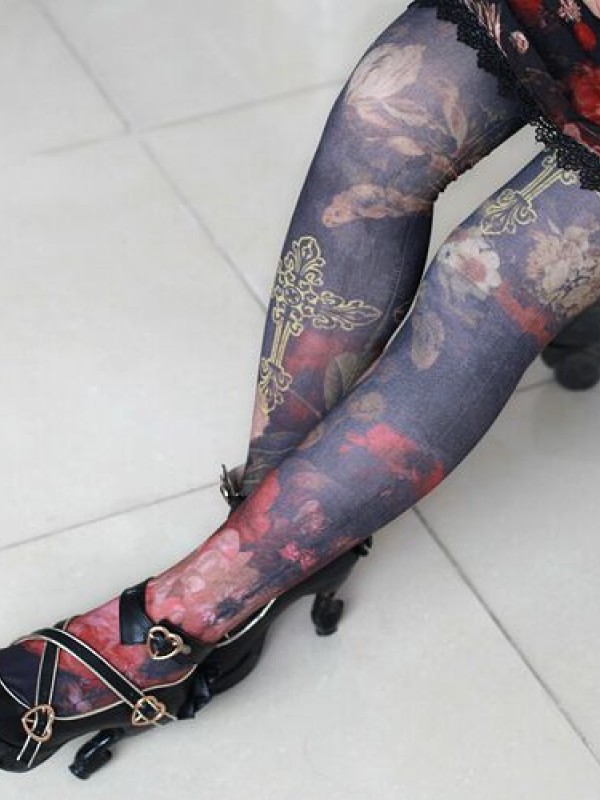 Flower-choosing Girl Tights Flower-choosing Girl Tights