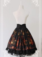 Flower-choosing Girl High-waisted Fishbone Skirt