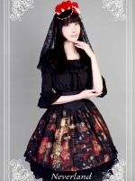 Flower-choosing Girl High-waisted Fishbone Skirt