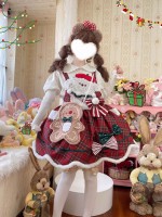 【Christmas Dog】Chai Huhu's Original Autumn and Winter Atmosphere Gingerbread Man Salopetee 【Christmas Dog】Chai Huhu's Original Autumn and Winter Atmosphere Gingerbread Man Salopetee