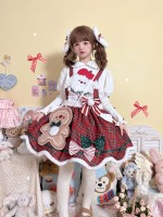 【Christmas Dog】Chai Huhu's Original Autumn and Winter Atmosphere Gingerbread Man Salopetee