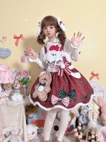 【Christmas Dog】Chai Huhu's Original Autumn and Winter Atmosphere Gingerbread Man Salopetee