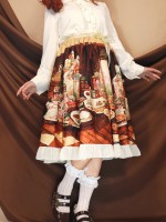 Angelic Kingdom Original printed skirt Christmas table Angelic Kingdom Original printed skirt Christmas table