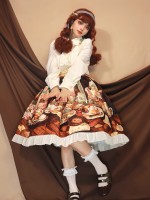 Angelic Kingdom Original printed skirt Christmas table Angelic Kingdom Original printed skirt Christmas table