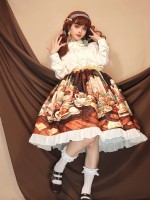Angelic Kingdom Original printed skirt Christmas table Angelic Kingdom Original printed skirt Christmas table
