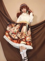 Angelic Kingdom Original printed skirt Christmas table Angelic Kingdom Original printed skirt Christmas table