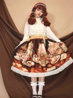 Angelic Kingdom Original printed skirt Christmas table Angelic Kingdom Original printed skirt Christmas table