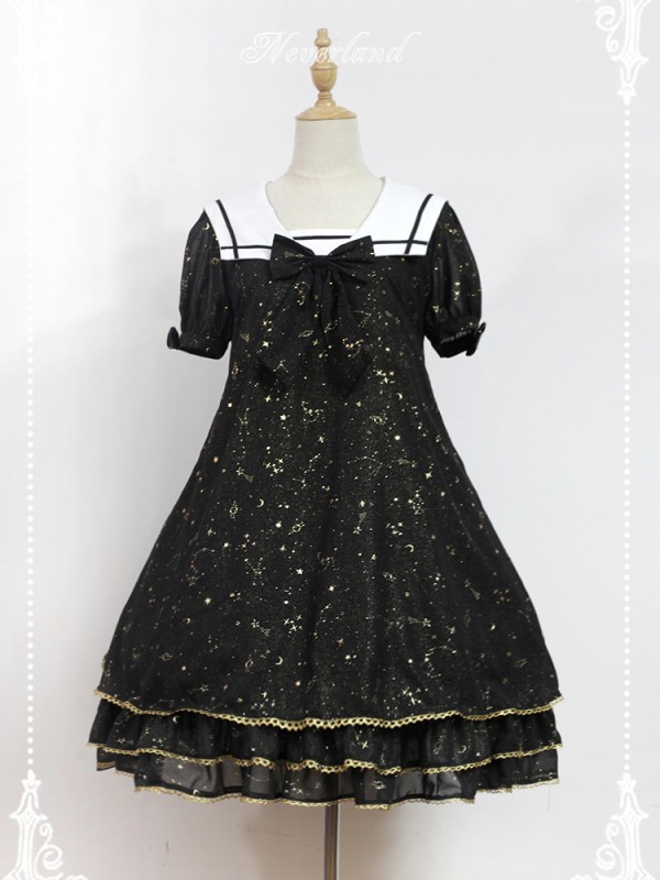 Constellation Kindergarten Sailor Collar One-piece