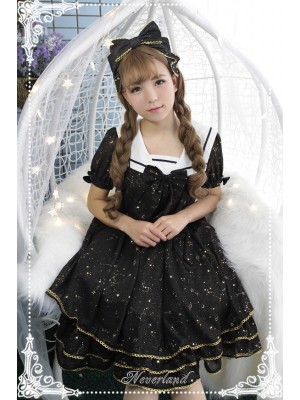 Constellation Kindergarten Sailor Collar One-piece